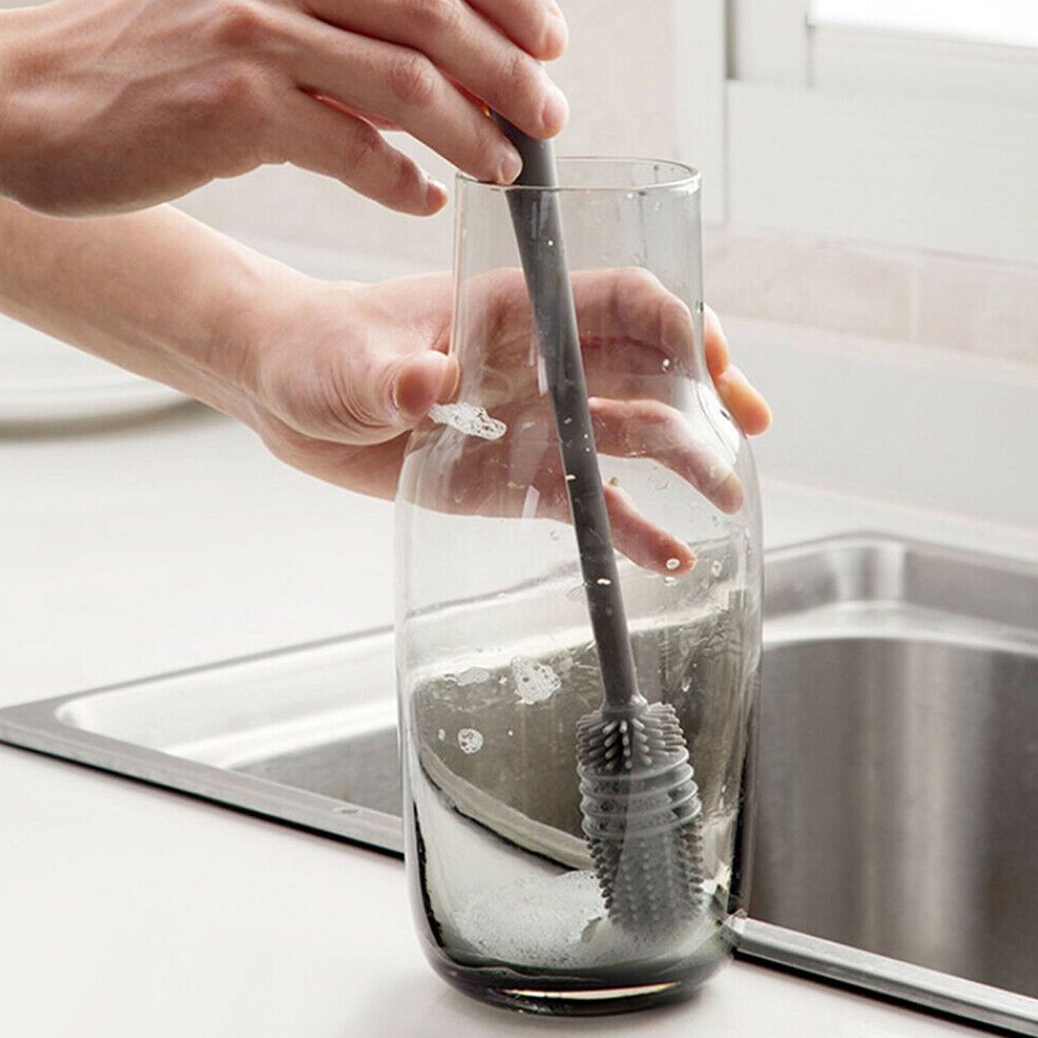 6151A Bottle Cleaning Brush usual fully types of household room for cooking food purposes for cleansing DeoDap 6151A Bottle Cleaning Brush usual fully types of household room for cooking food purposes for cleansing DeoDap